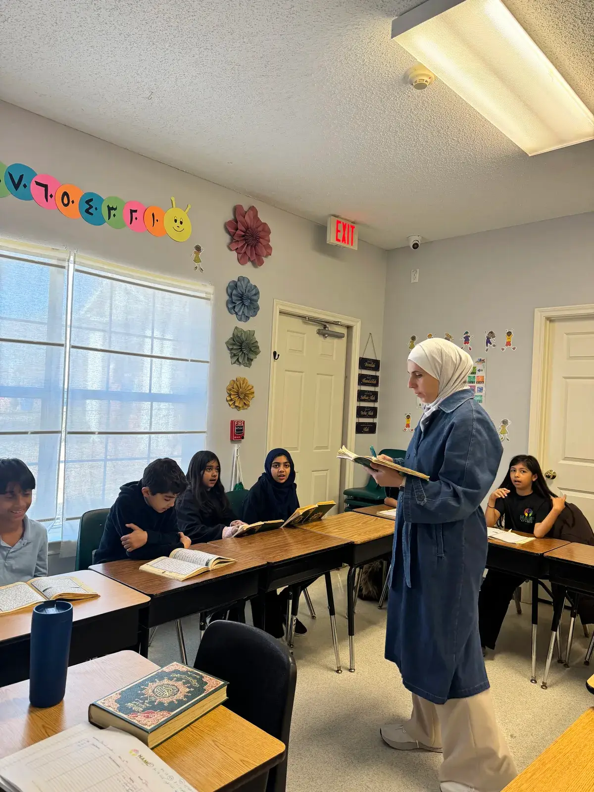 Students seated for a lesson in a NAML classroom