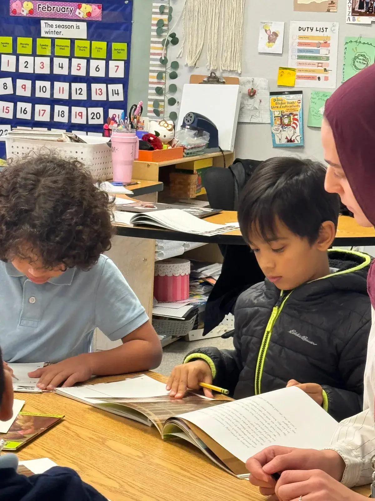A student working independently in a NAML Montessori classroom